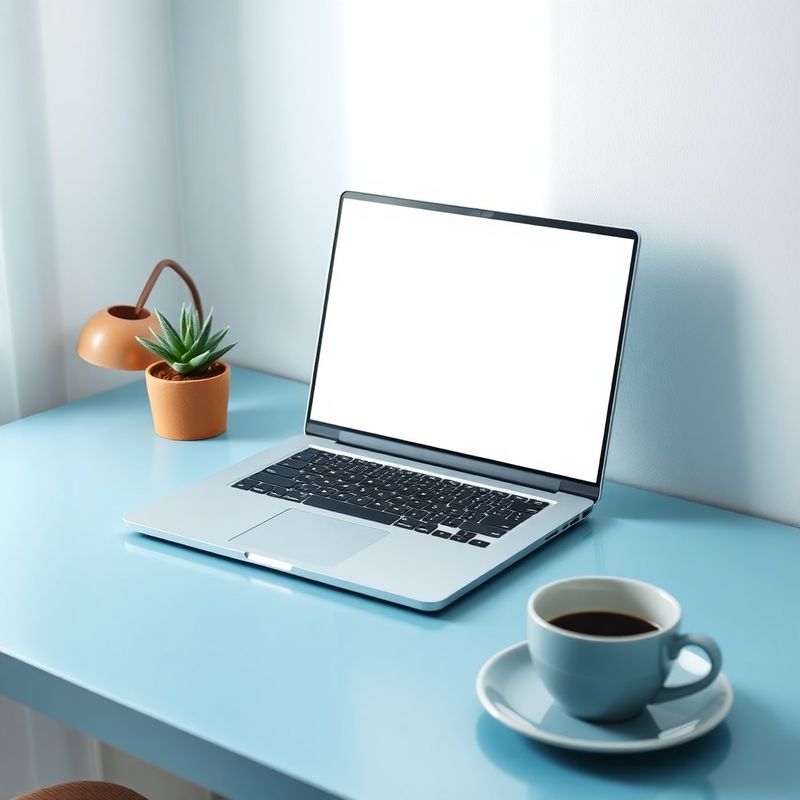 Otvoreni laptop s email zaslonom na čistom radnom stolu